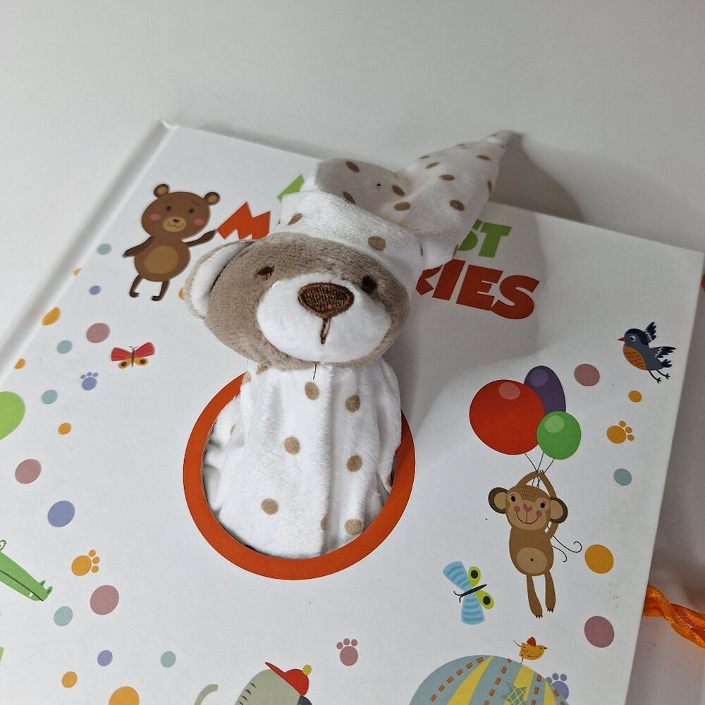 My First Memories Baby Journal Book Plush‎ Bear Keepsake Newborn Toddler 3 Years